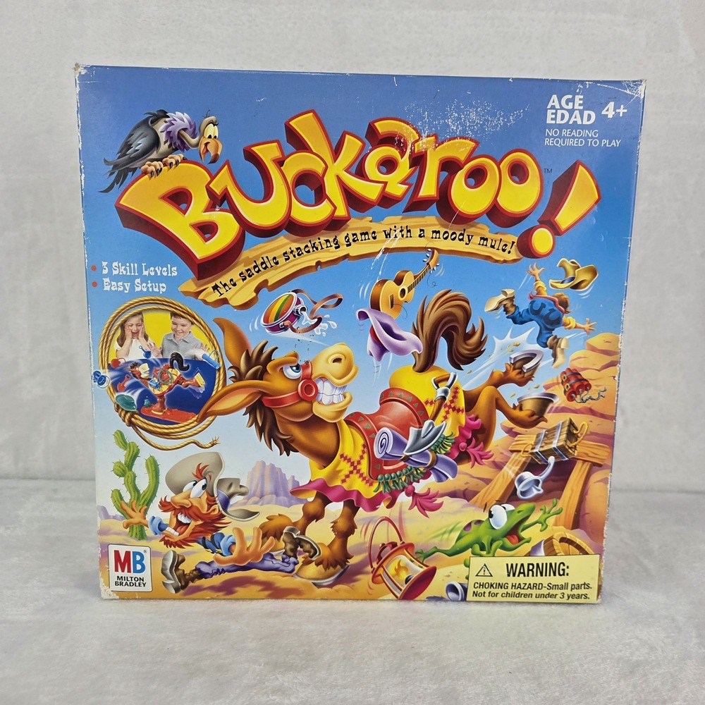 Vintage 2004 Milton Bradley Buckaroo Hasbro Mule Stacking Game Missing 1 Piece